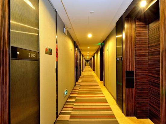 喜运服务公寓（广州琶洲保利世贸店）客房走廊