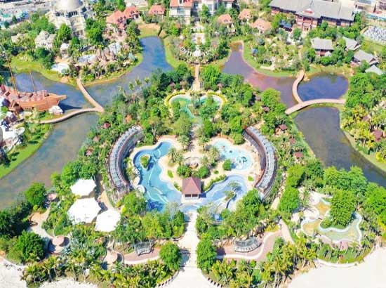 中国海南海花岛度假区五国温泉