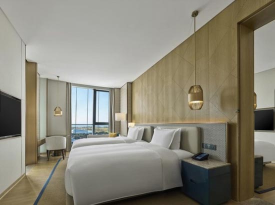 中国海南海花岛度假区希尔顿酒店精选海景双床房