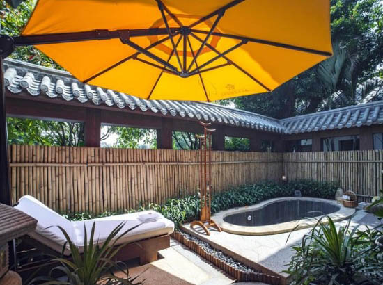 中国海南海花岛度假区风情私汤单层别墅（I型双卧）