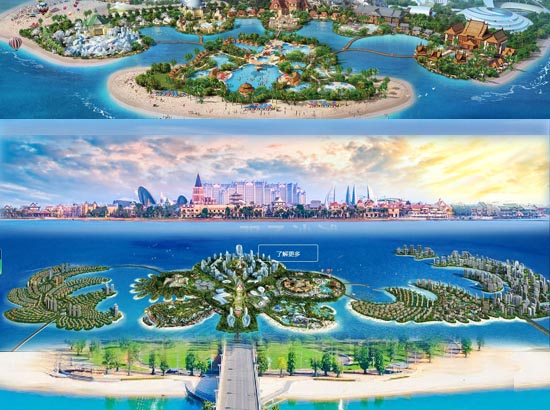 中国海南海花岛度假区全景