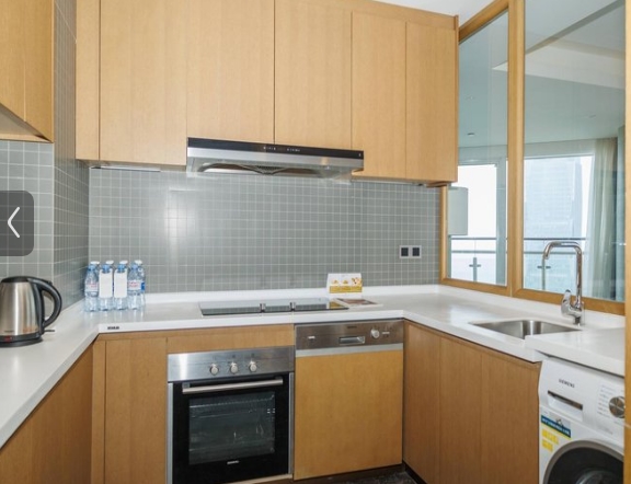 海口华彩洲际酒店公寓家庭海景套房厨房