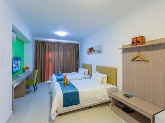 河源巴伐利亚庄园温泉度假区高级园景双床房