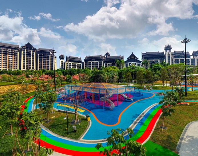 清远勤天熹乐谷温泉度假区是中秋国庆节去逗娃的好地方