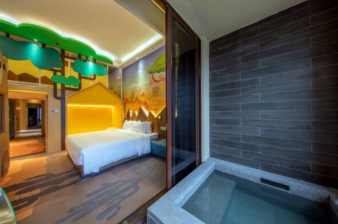 清远勤天熹乐谷温泉度假区是中秋国庆节去逗娃的好地方